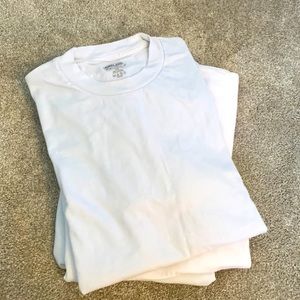 3 Crewneck White 100% Cotton Mens T-shirts